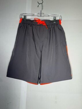 Nike Men’s Size M Swimming Trunks Gray/orange